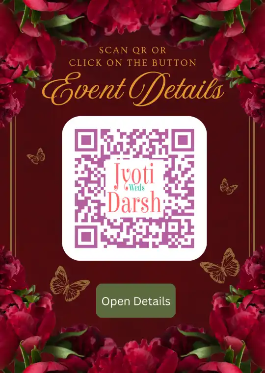 Royal QR Invitation Template with Modern Touch