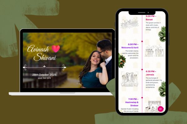 Avinash & Shivani Wedding Invitation Template Preview
